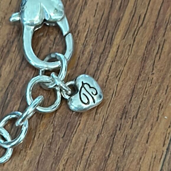 Brighton silver Intricate bracelet velvet you only live once heart bracelet silv - Picture 2 of 4